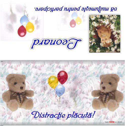 Invitații, exemplu 5 din portofoliul FOCUS